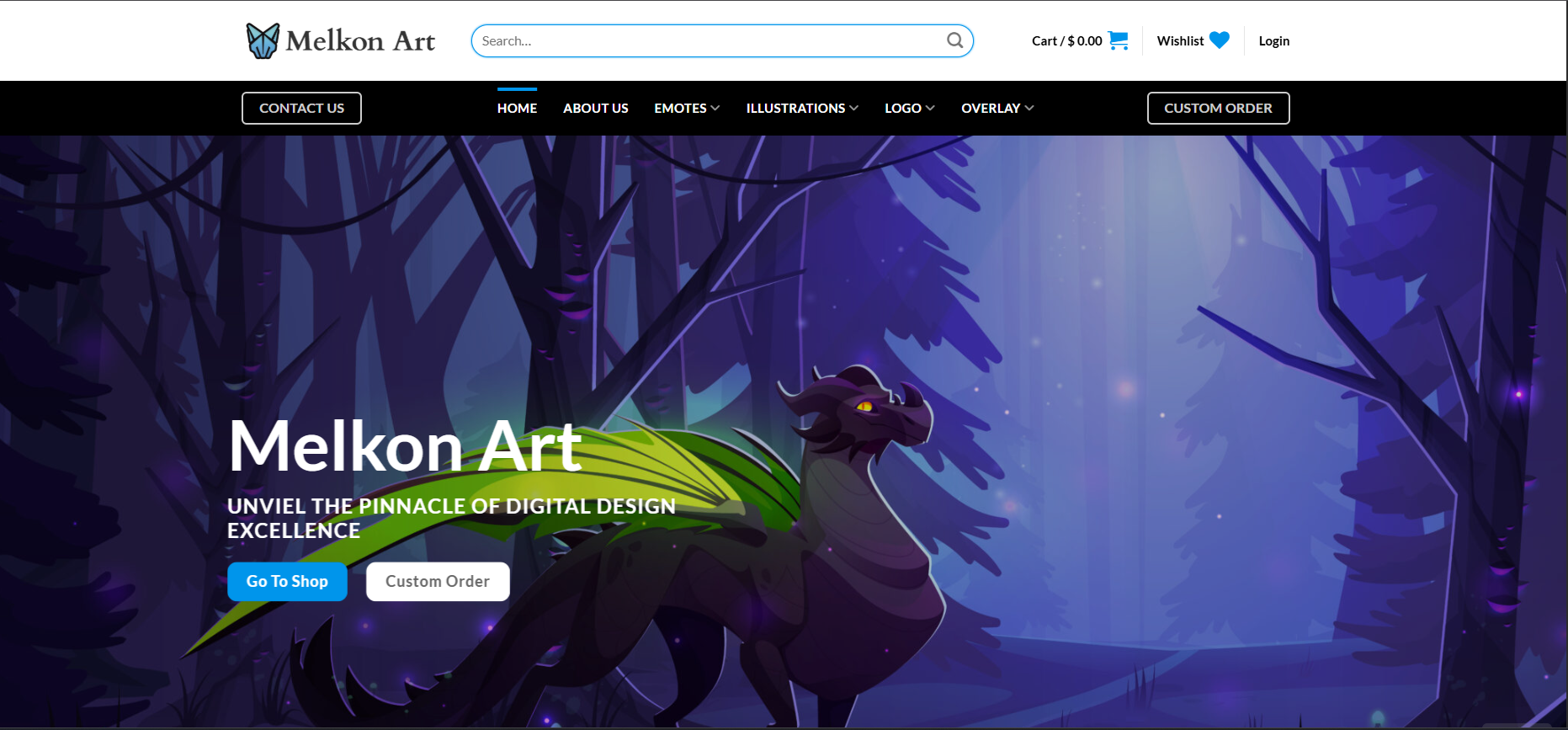 Melkon Art website preview image